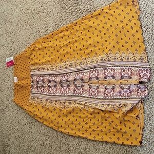 NWT Size small yellow skirt cotton